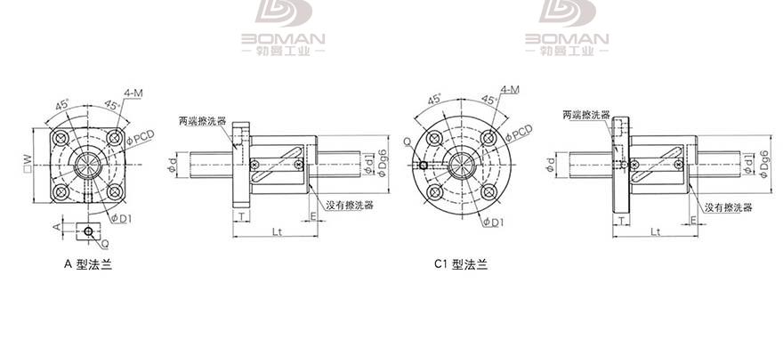 KURODA GR2506ES-CALR 日本黑田滚珠丝杠型号规格