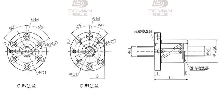 KURODA GR6316DS-DAPR 黑田丝杆替换尺寸图片