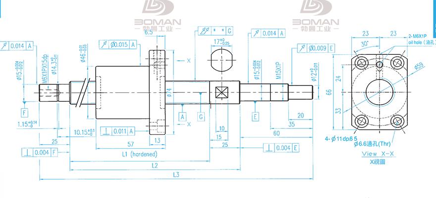 TBI XSVR02010B1DGC5-1199-P1 tbi滚珠丝杆 精度等级