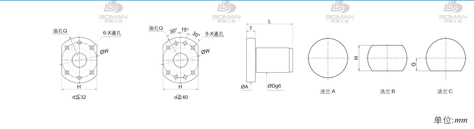 PMI FSDU3210C-4.0P pmi滚珠丝杆滑台价格