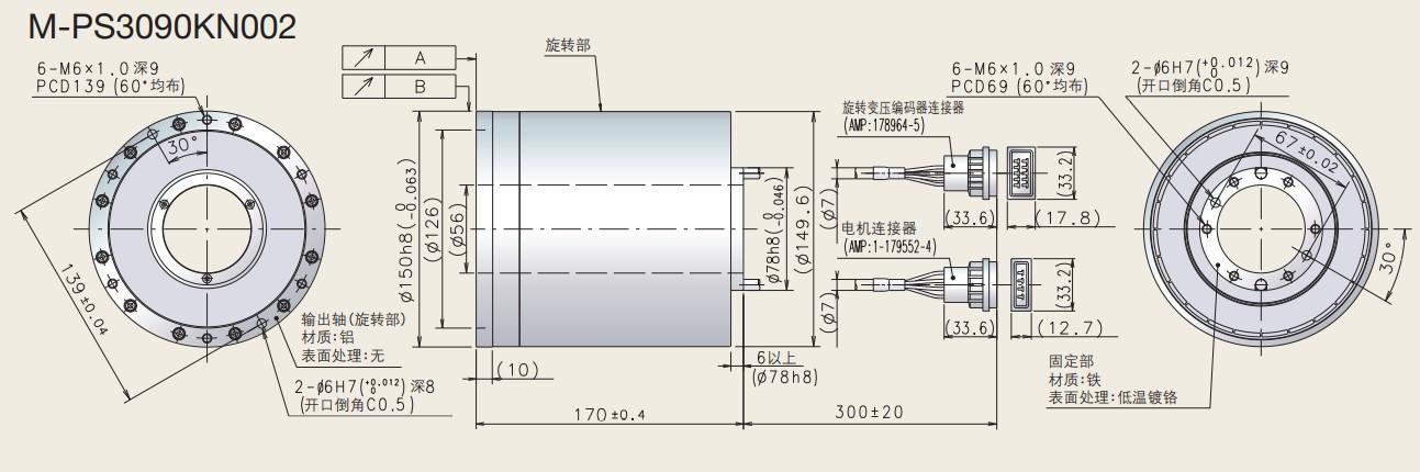 M-PS3090KN002-NSK 大扭矩马达 PS系列
